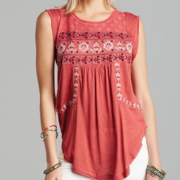 Free People Reckless Abandon Top Red. As seen on Teen Wolf. Women's small - Picture 1 of 9